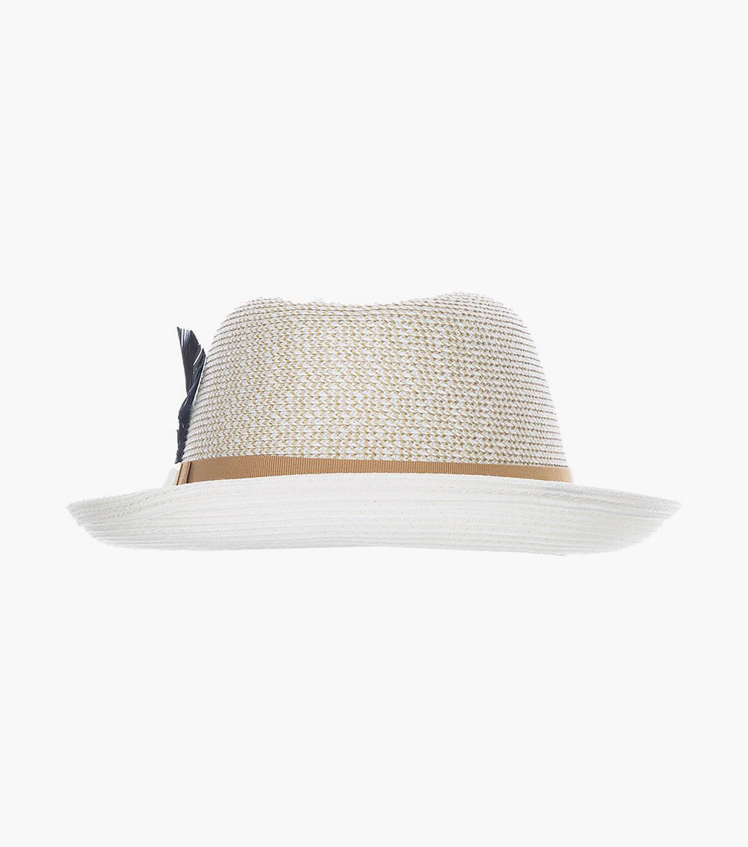 SKYLIN FEDORA Paper Braided Pinch Front Hat