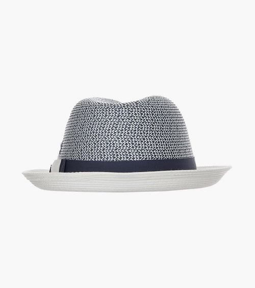 SKYLIN FEDORA Paper Braided Pinch Front Hat