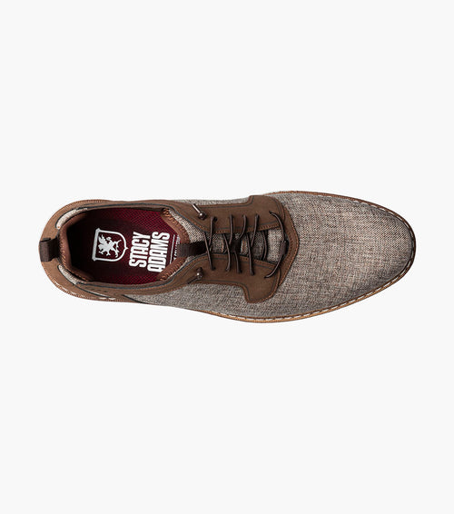 SCANLAN Plain Toe Elastic Lace Up