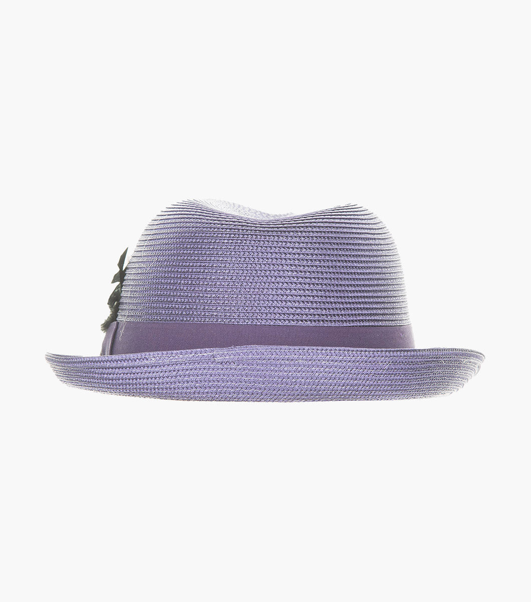 BELMONT FEDORA Poly Braid Pinch Front Hat
