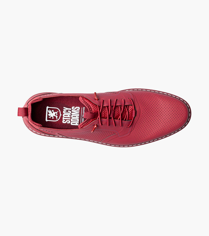 SYNCHRO Plain Toe Elastic Lace Up