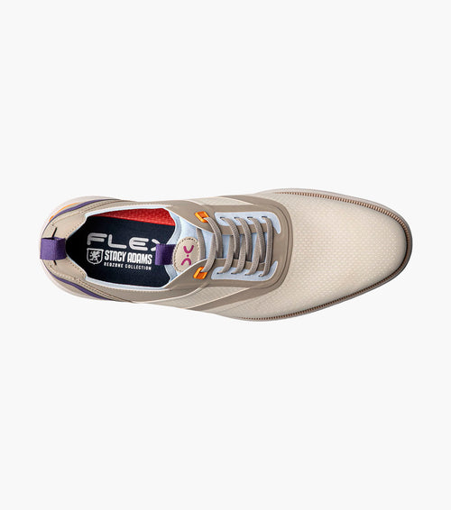 EVERIDGE Plain Toe Elastic Lace Up