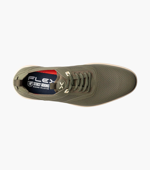 EVERIDGE Plain Toe Elastic Lace Up