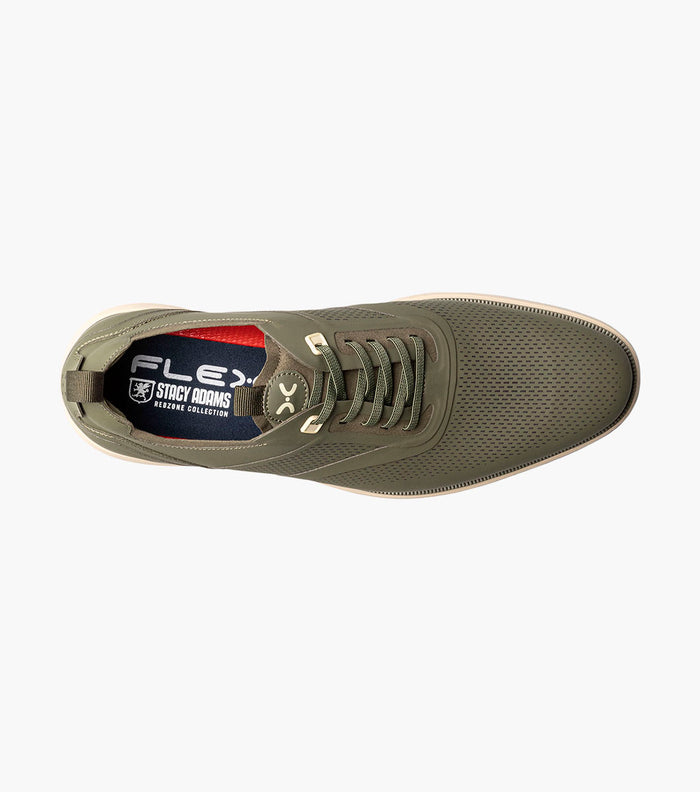 EVERIDGE Plain Toe Elastic Lace Up