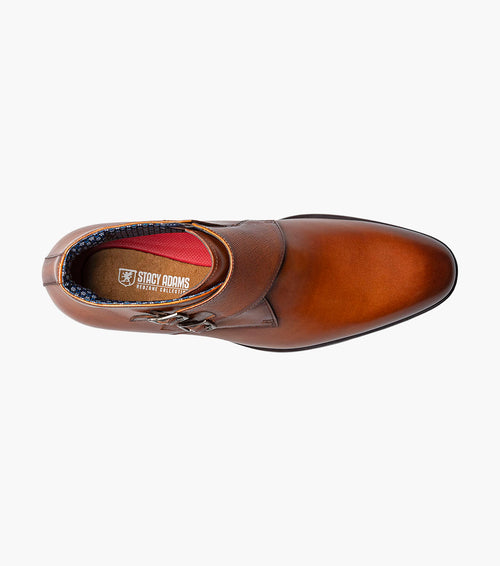 KAIUS Plain Toe Double Monk Strap Boot