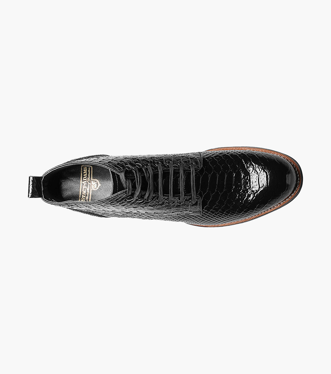Stacy Adams Madison Anaconda Plain Toe Boot by Stacy Adams Shoes