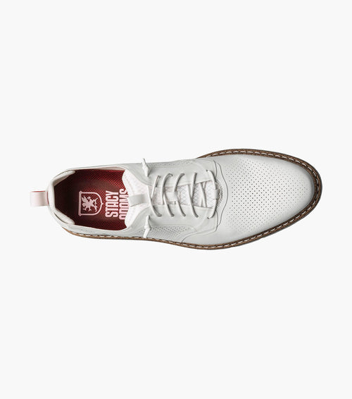 SYNCHRO Plain Toe Elastic Lace Up