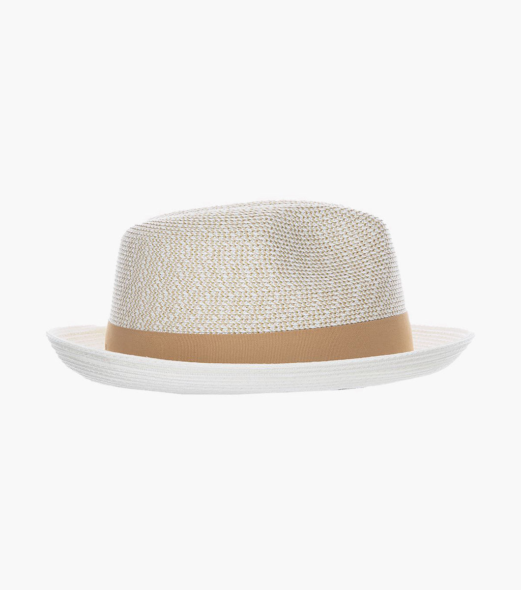 SKYLIN FEDORA Paper Braided Pinch Front Hat
