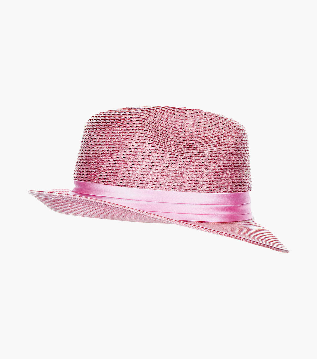 DUBLIN FEDORA Poly Braided Pinch Front Hat