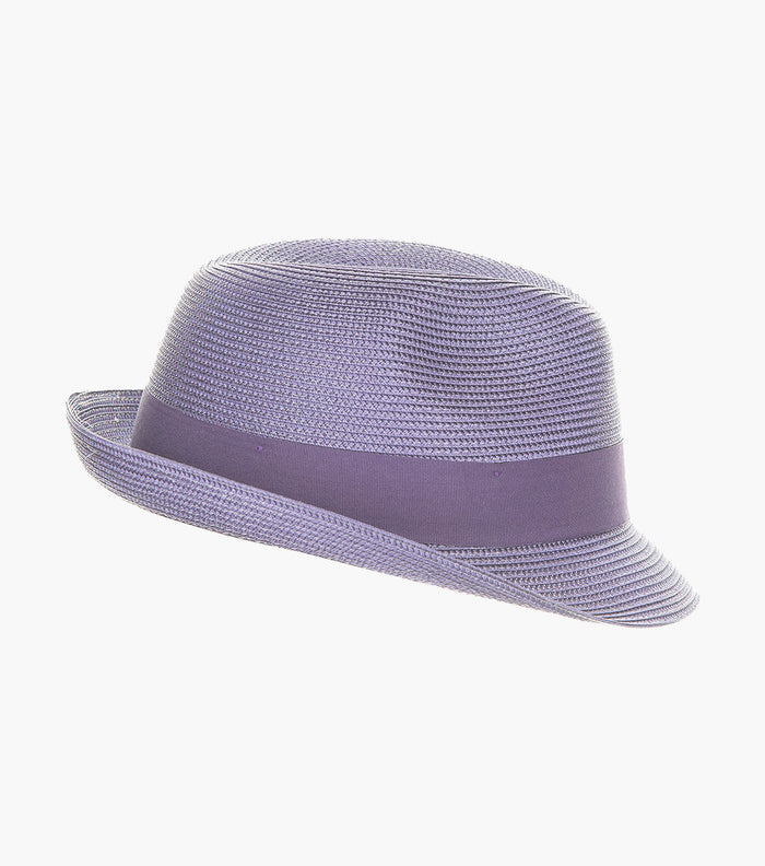 BELMONT FEDORA Poly Braid Pinch Front Hat