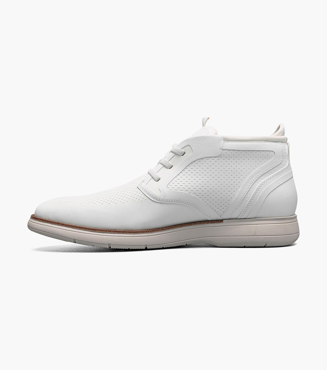 EASTMONT Plain Toe Elastic Lace Chukka Boot