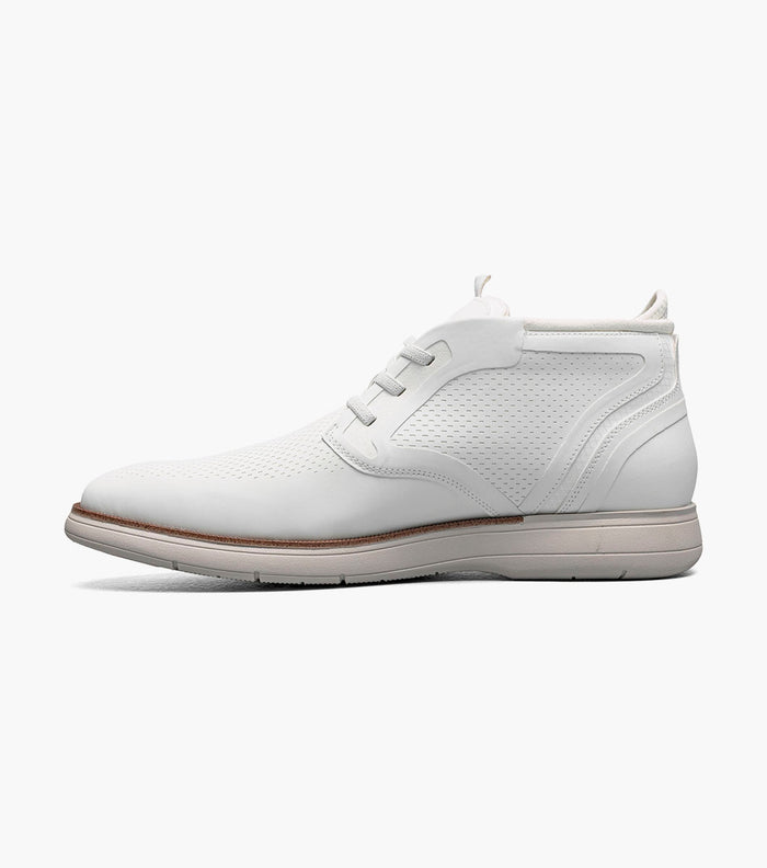 EASTMONT Plain Toe Elastic Lace Chukka Boot