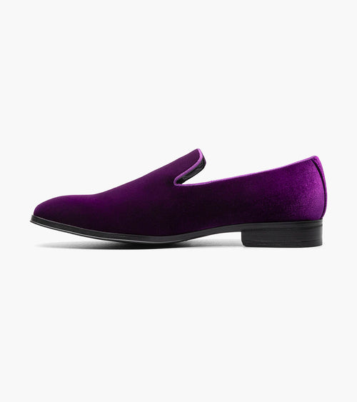 Stacy Adams Savian Plain Toe Velour Slip On by Stacy Adams Shoes