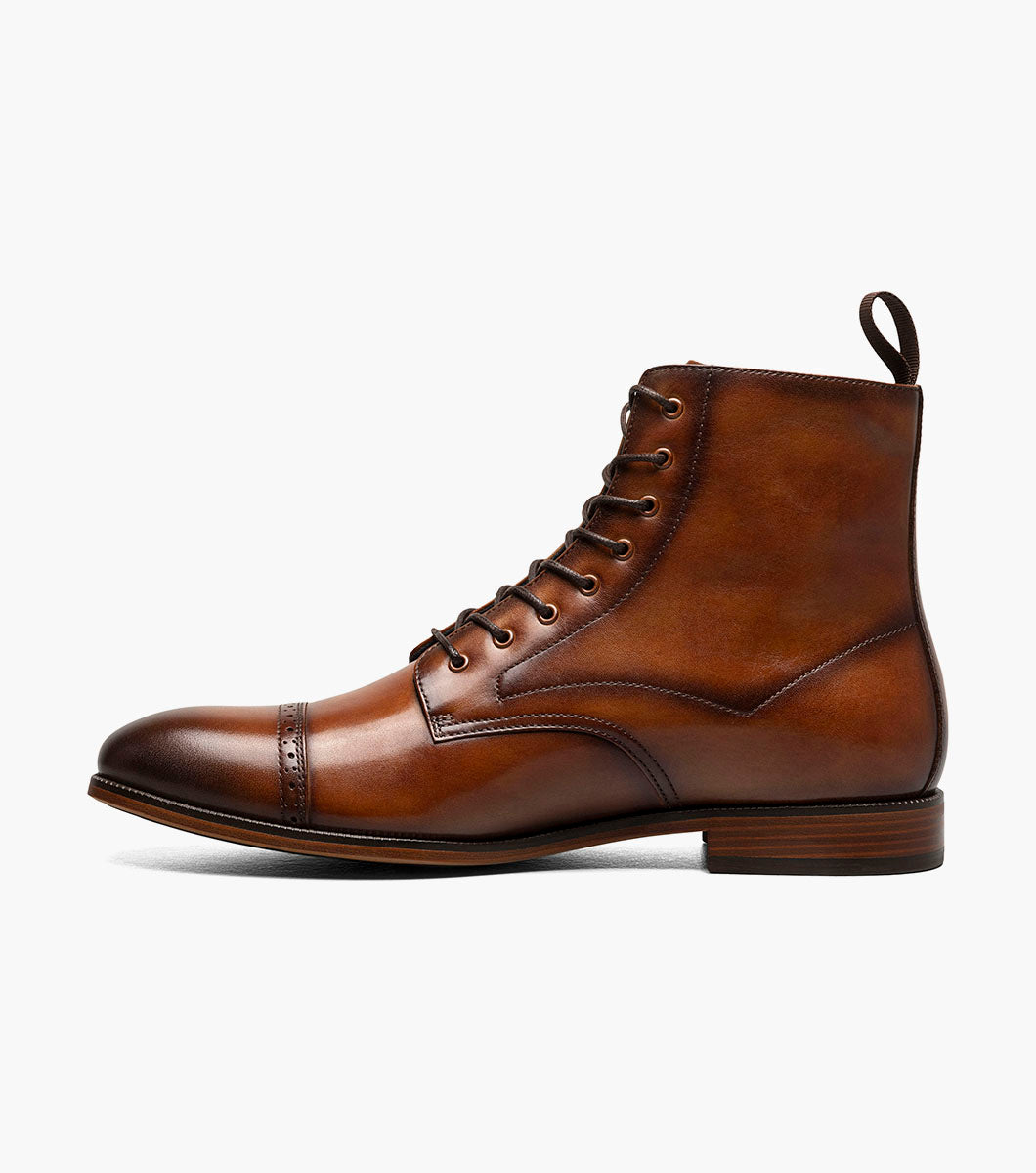 HENRY Cap Toe Lace Up Boot