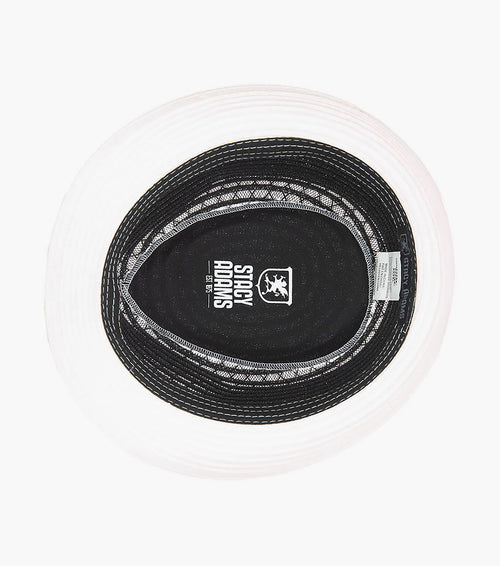 ZAYLEN FEDORA Paper Braided Pinch Front Hat