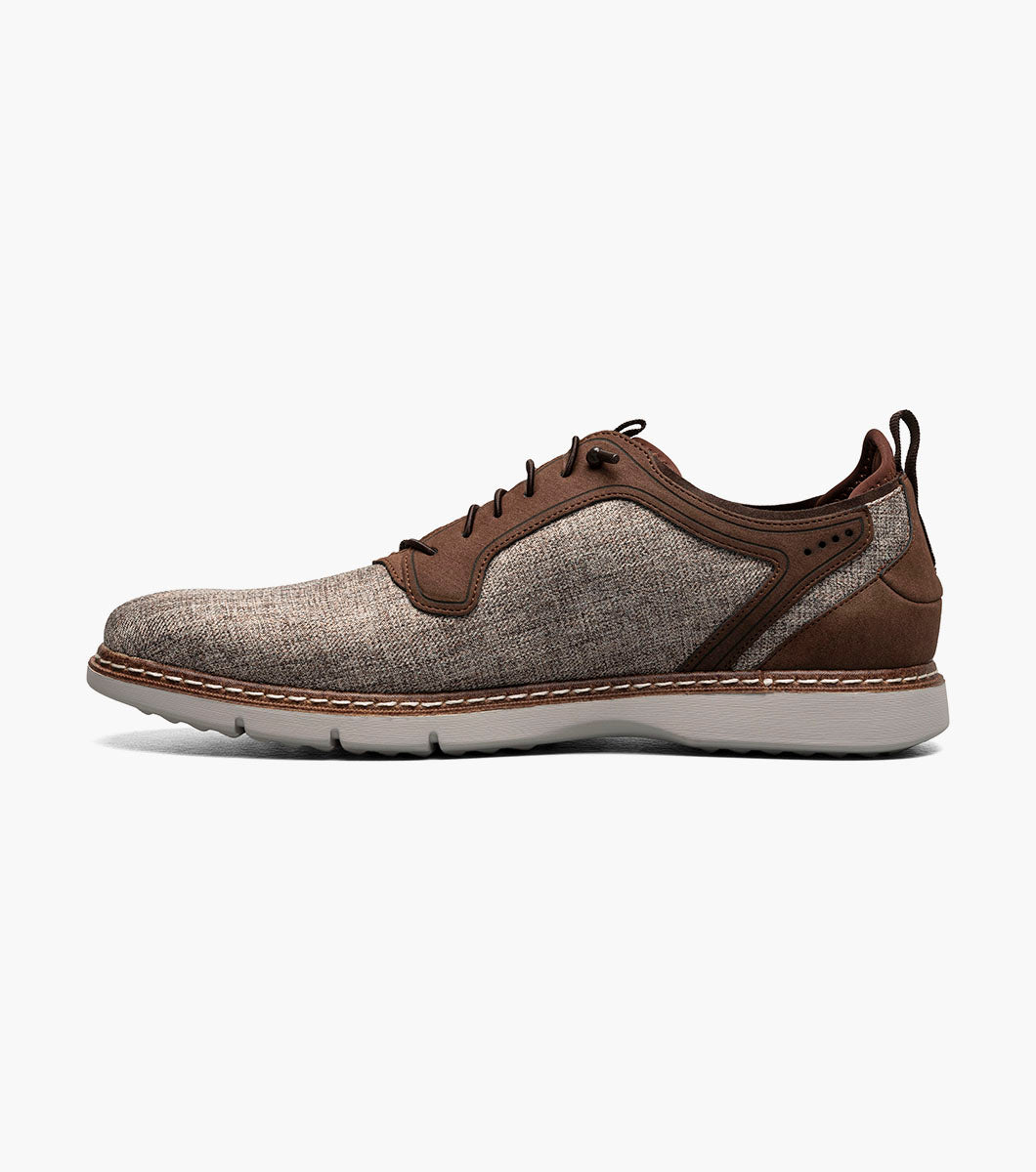 SCANLAN Plain Toe Elastic Lace Up