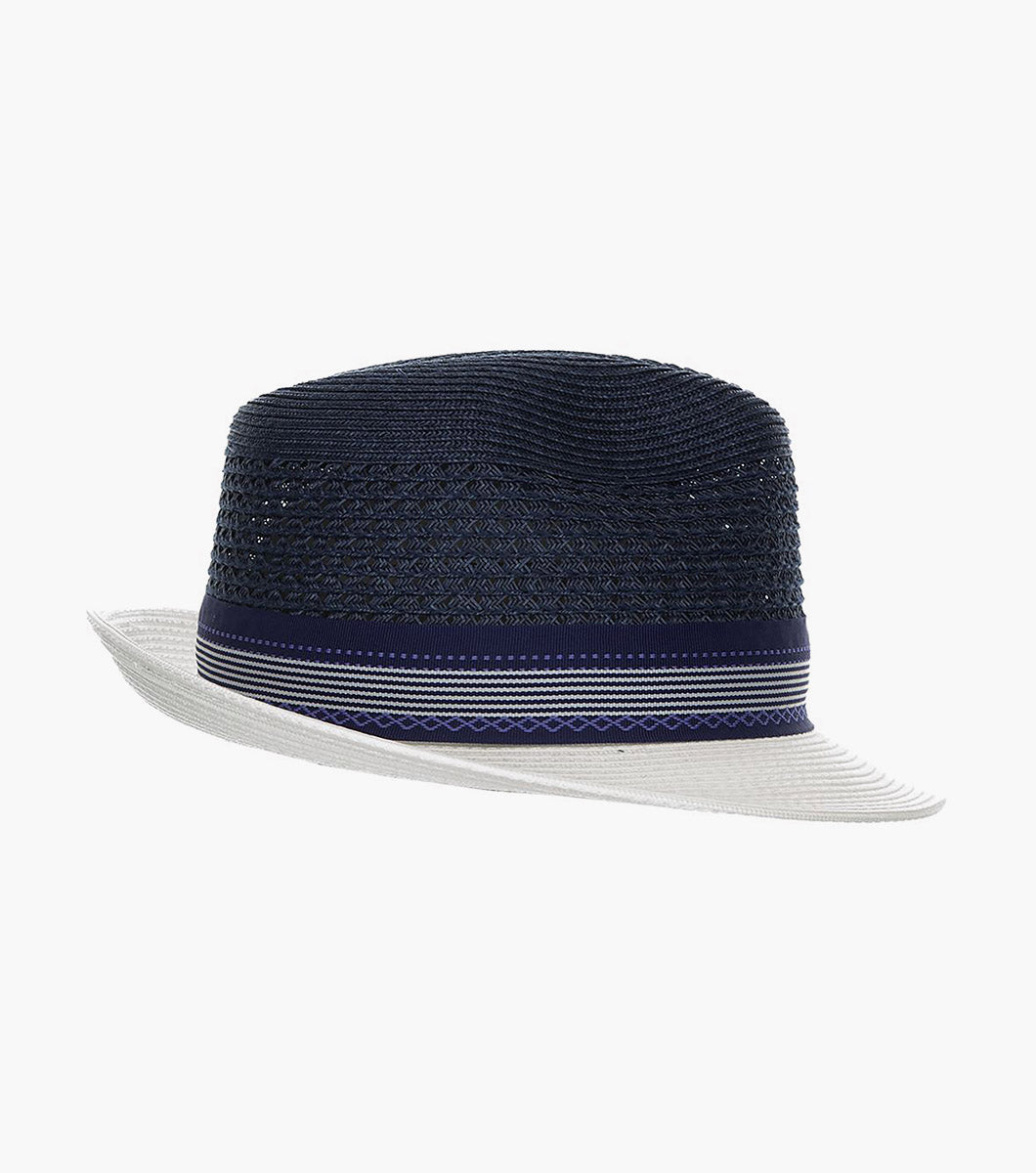 JALEN FEDORA Poly Braided Pinch Front Hat