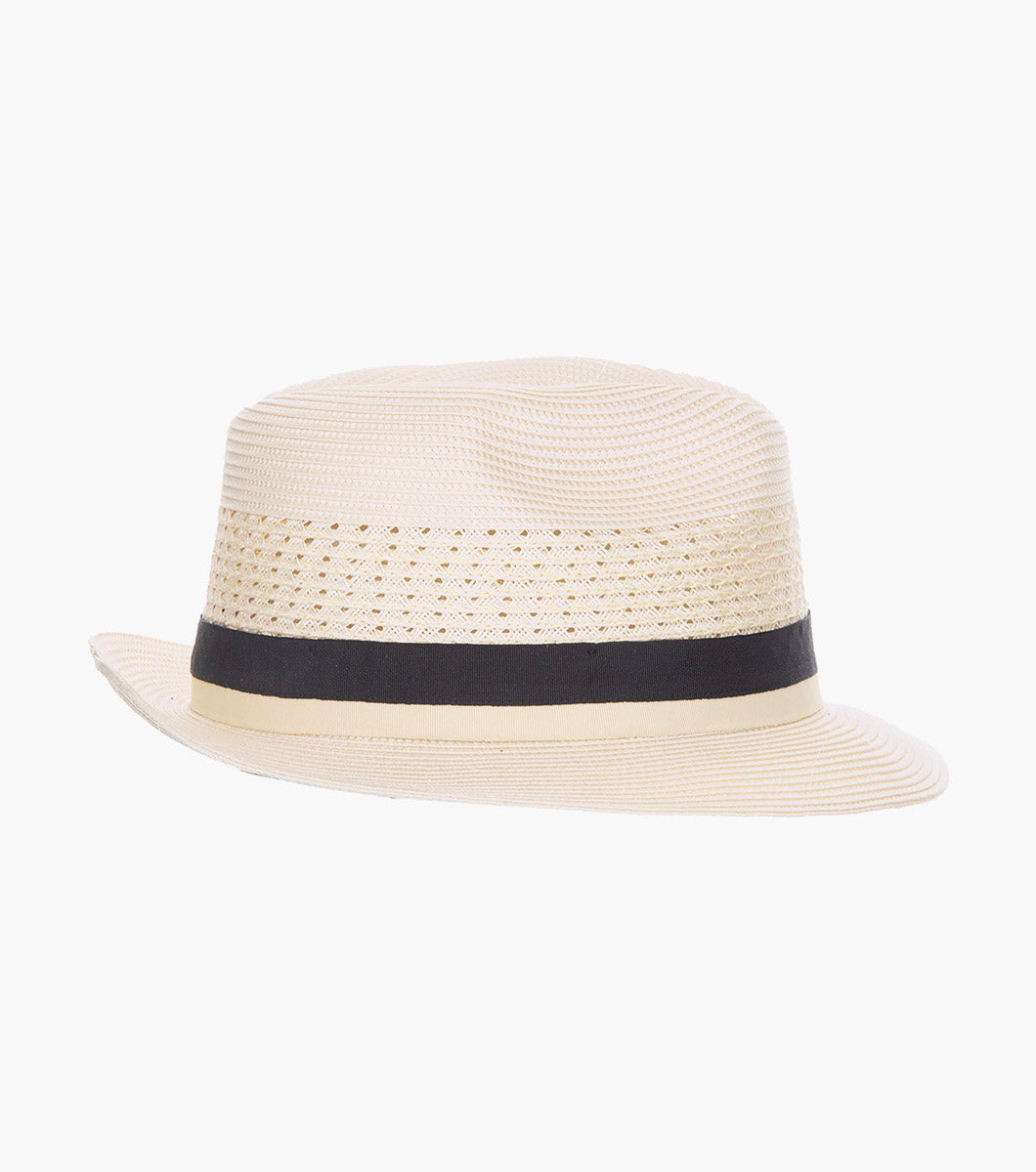 TYCE FEDORA Poly Braided Pinch Front Hat