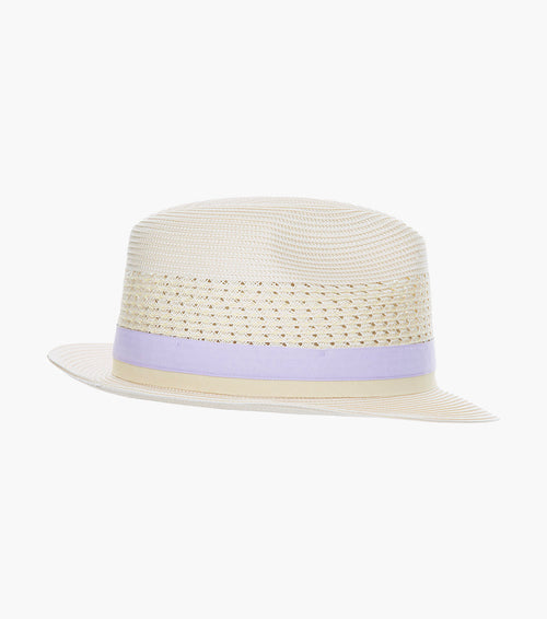 TYCE FEDORA Poly Braided Pinch Front Hat