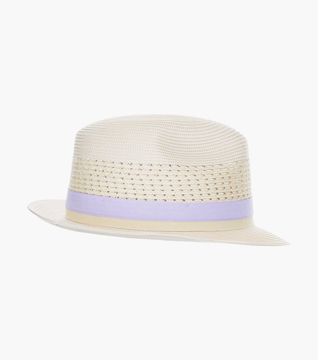 TYCE FEDORA Poly Braided Pinch Front Hat
