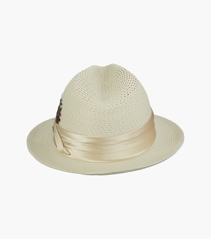 DUBLIN FEDORA Poly Braided Pinch Front Hat