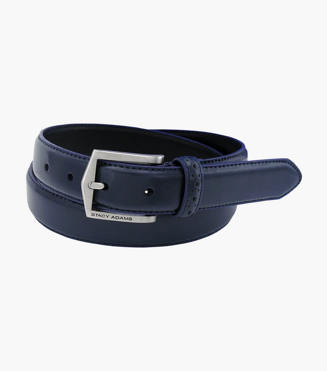 Stacy Adams Pinseal Perf Strap Genuine Leather Belt by Stacy Adams Shoes