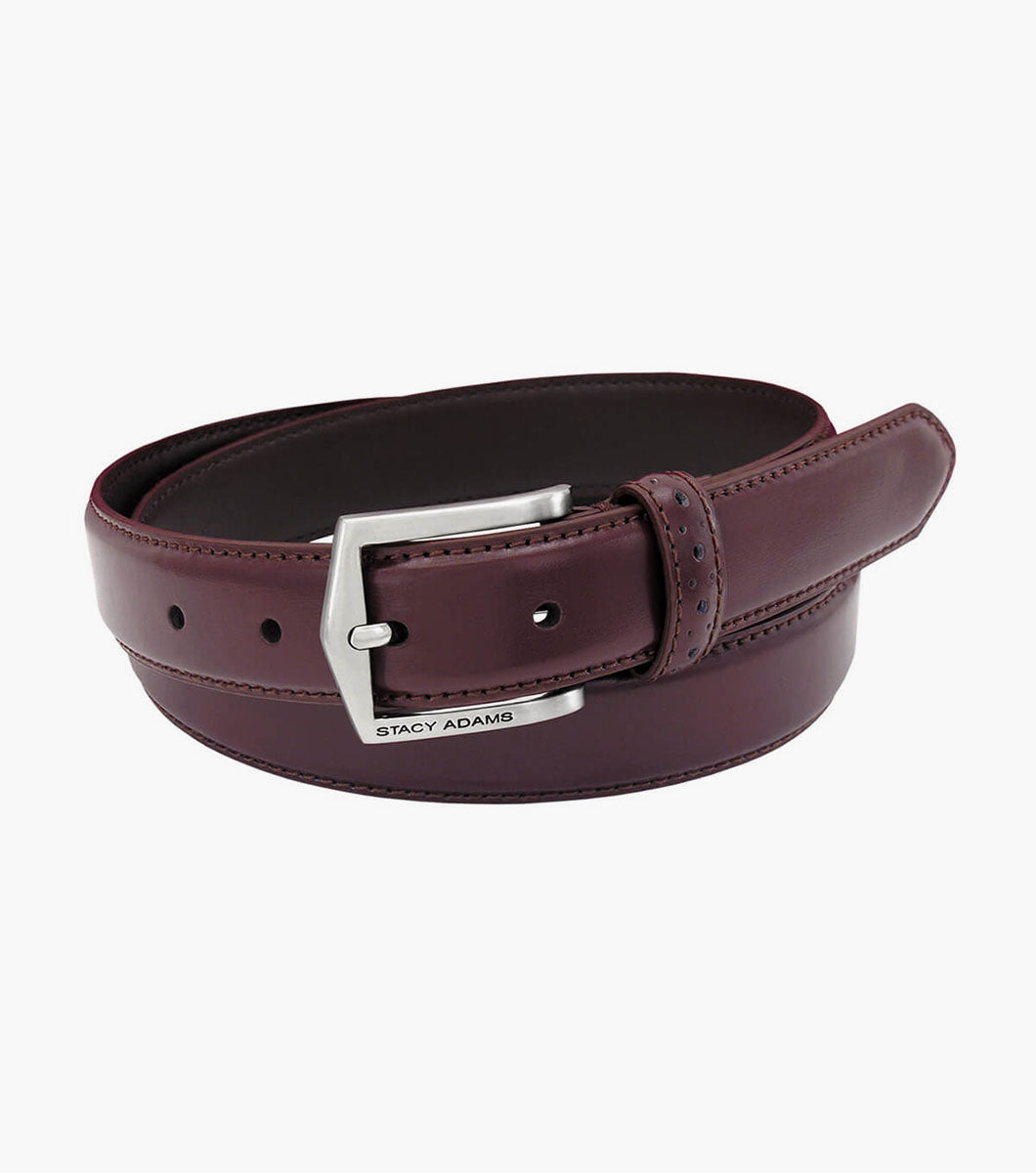 Stacy Adams Pinseal Perf Strap Genuine Leather Belt by Stacy Adams Shoes