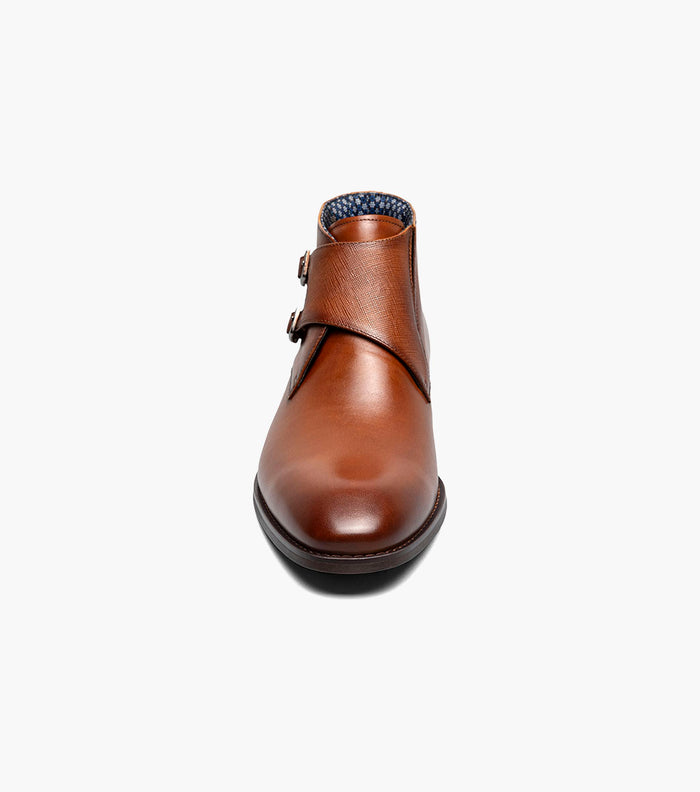 KAIUS Plain Toe Double Monk Strap Boot