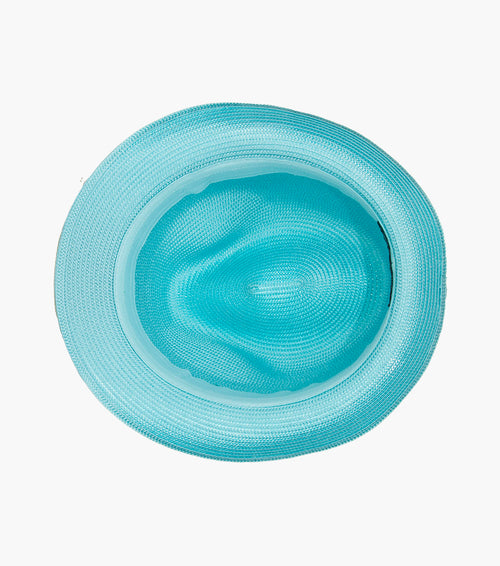 BELMONT FEDORA Poly Braid Pinch Front Hat