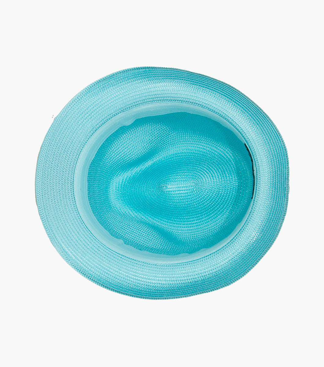BELMONT FEDORA Poly Braid Pinch Front Hat