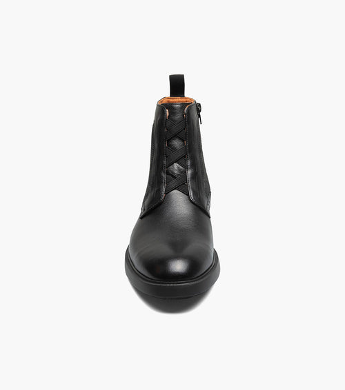 THOMPSON Plain Toe Elastic Lace Boot