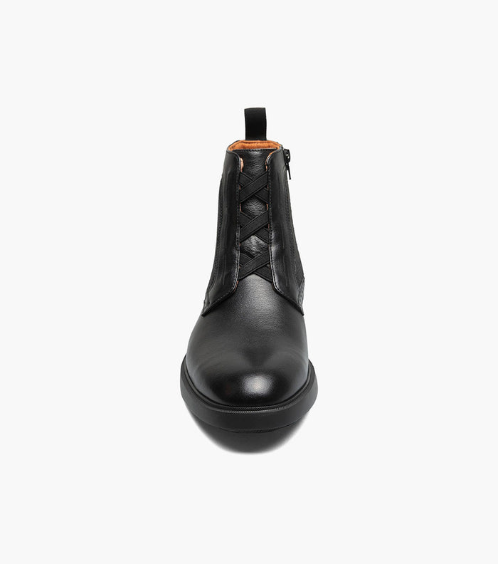 THOMPSON Plain Toe Elastic Lace Boot
