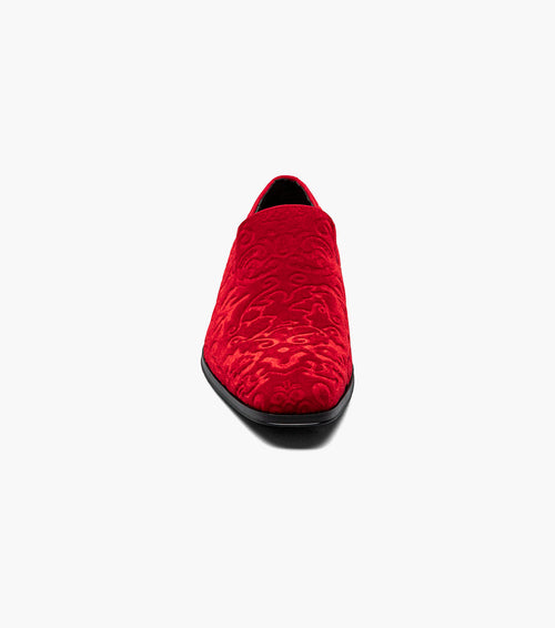 Stacy Adams Saunders Debossed Velour Slip On by Stacy Adams Shoes