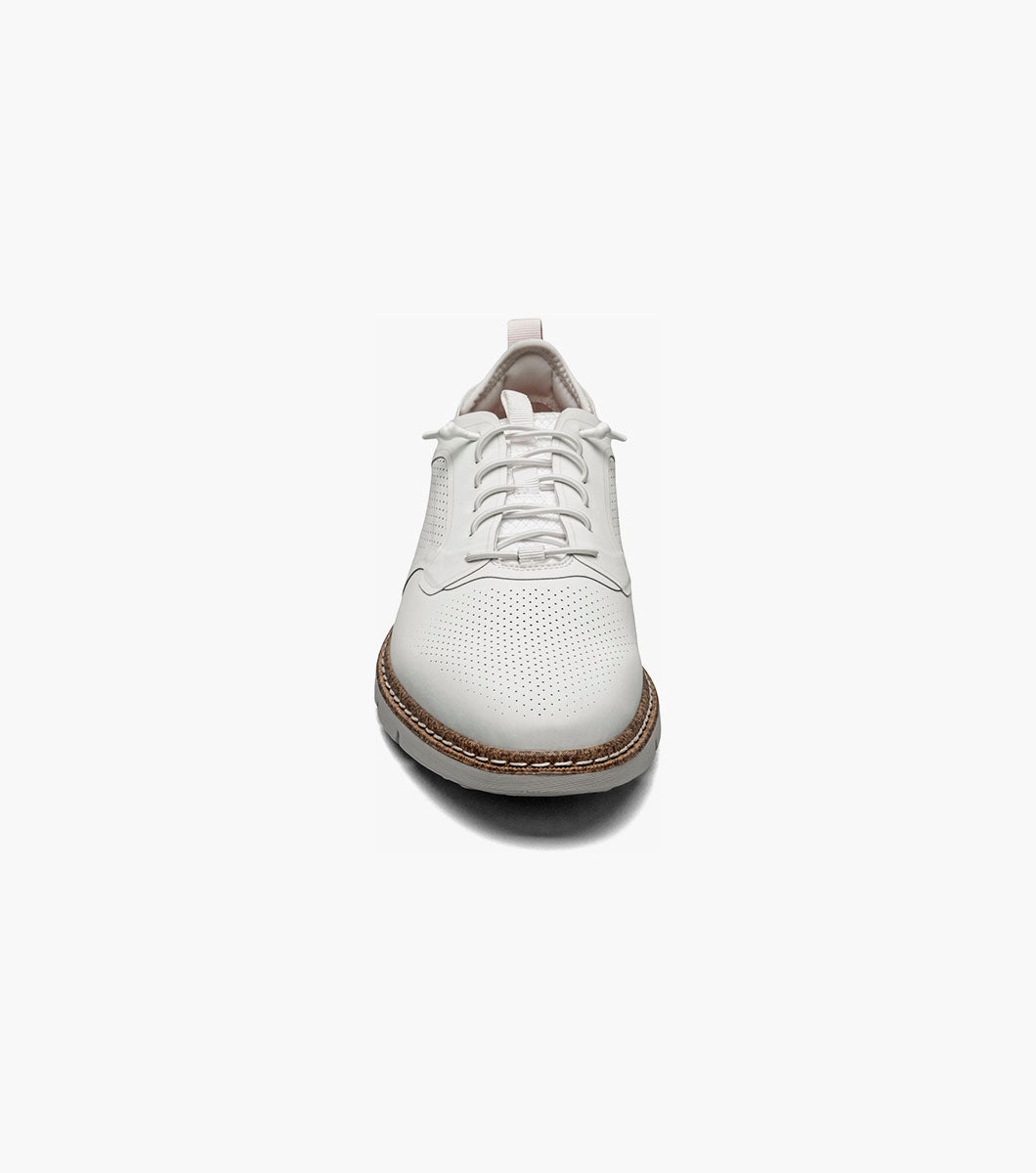 SYNCHRO Plain Toe Elastic Lace Up