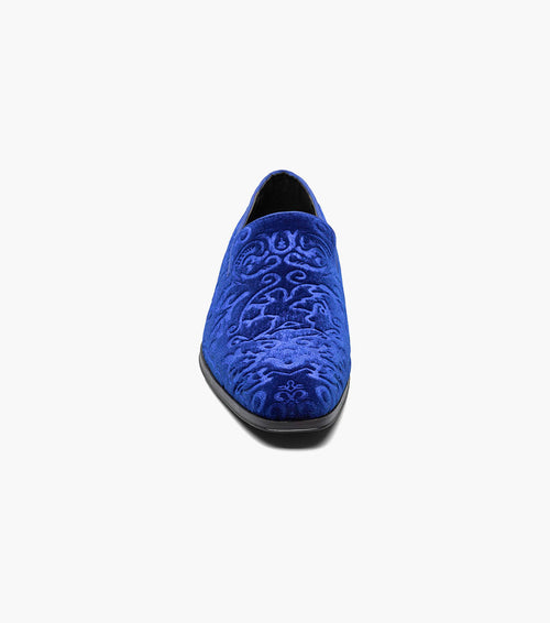 Stacy Adams Saunders Debossed Velour Slip On by Stacy Adams Shoes