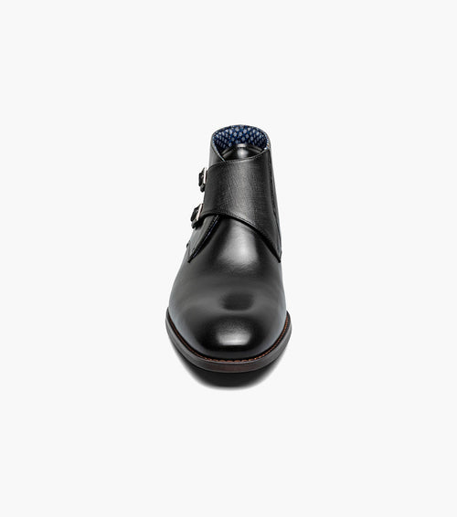 KAIUS Plain Toe Double Monk Strap Boot