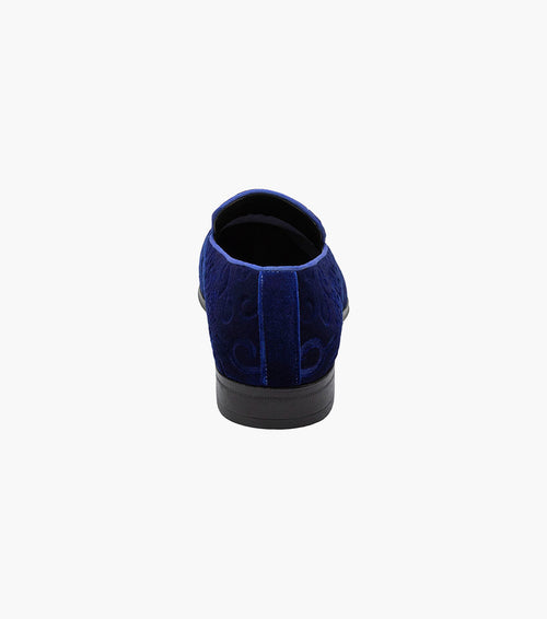 Stacy Adams Saunders Debossed Velour Slip On by Stacy Adams Shoes