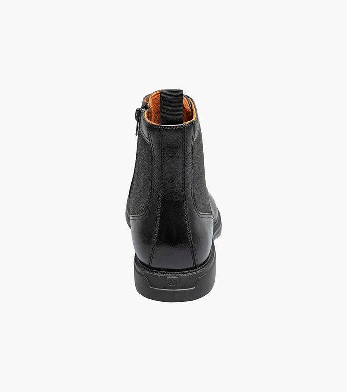 THOMPSON Plain Toe Elastic Lace Boot