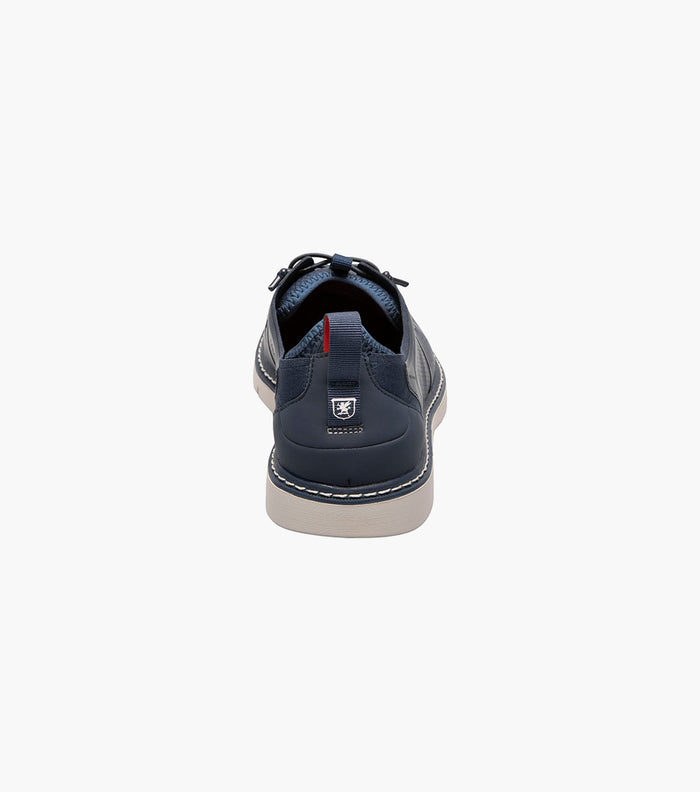 SYNCHRO Plain Toe Elastic Lace Up