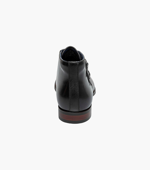 KAIUS Plain Toe Double Monk Strap Boot