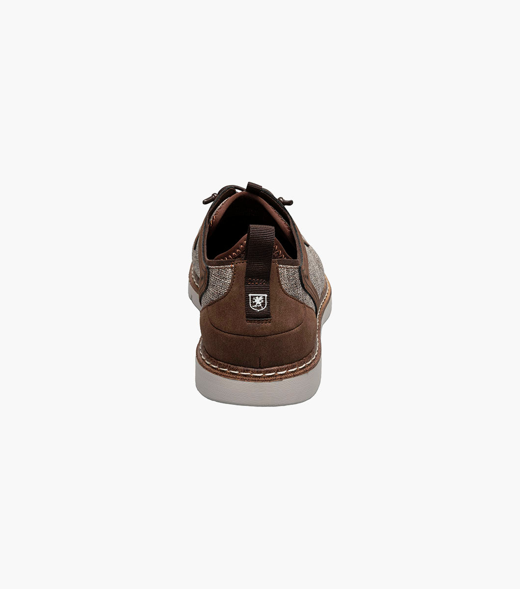 SCANLAN Plain Toe Elastic Lace Up