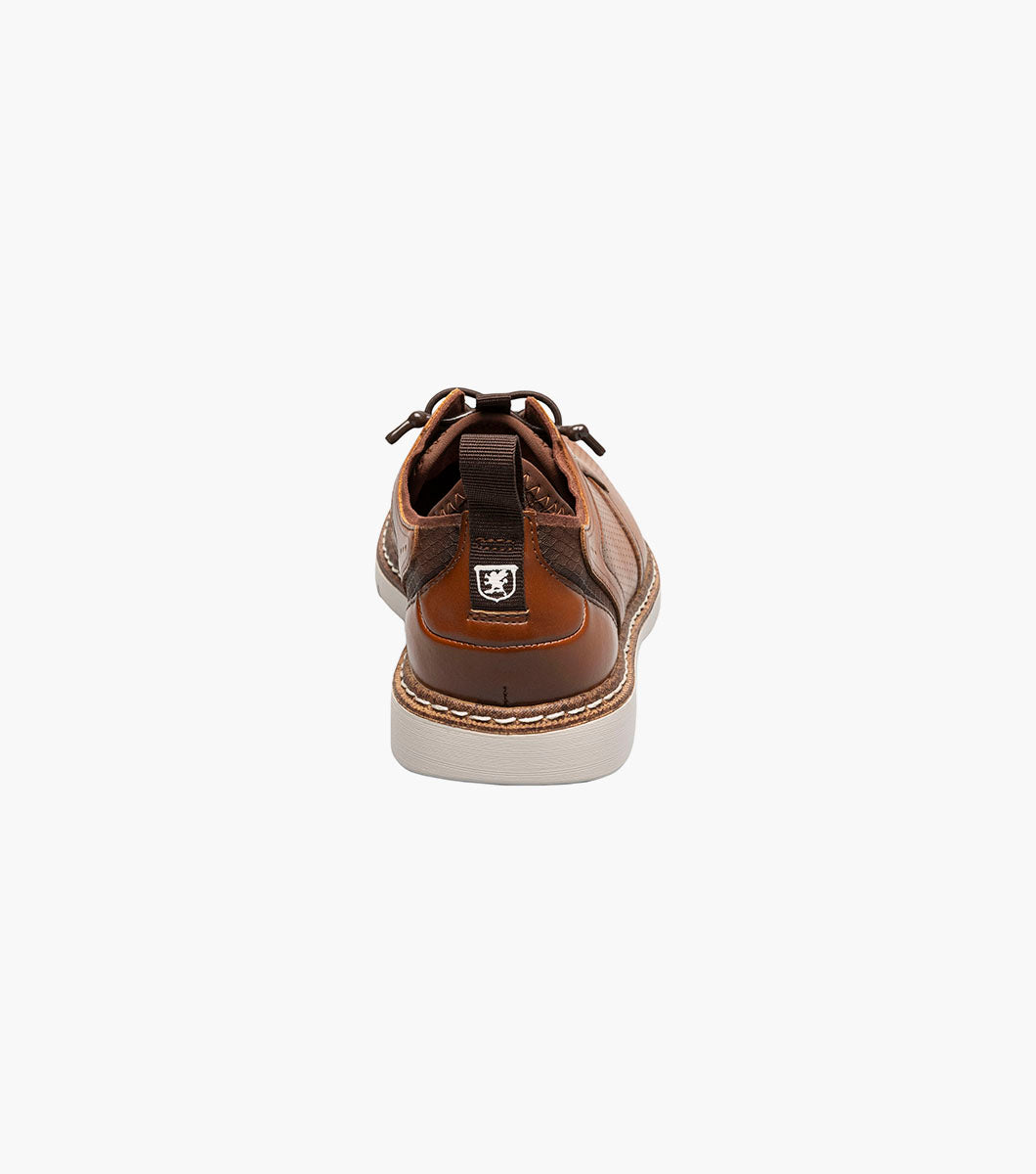 KIDS SYNC Plain Toe Elastic Lace Up
