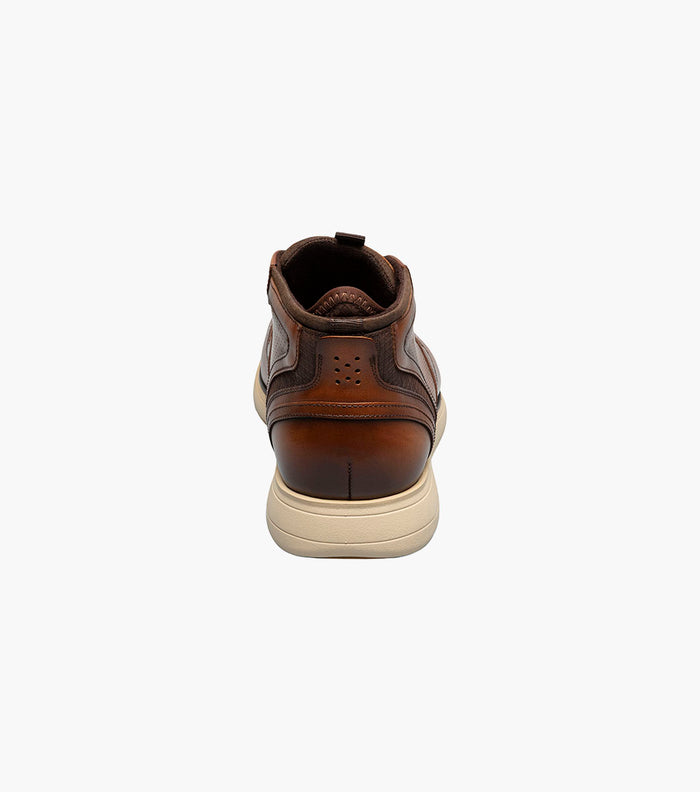 EASTMONT Plain Toe Elastic Lace Chukka Boot