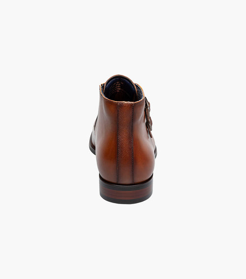 KAIUS Plain Toe Double Monk Strap Boot