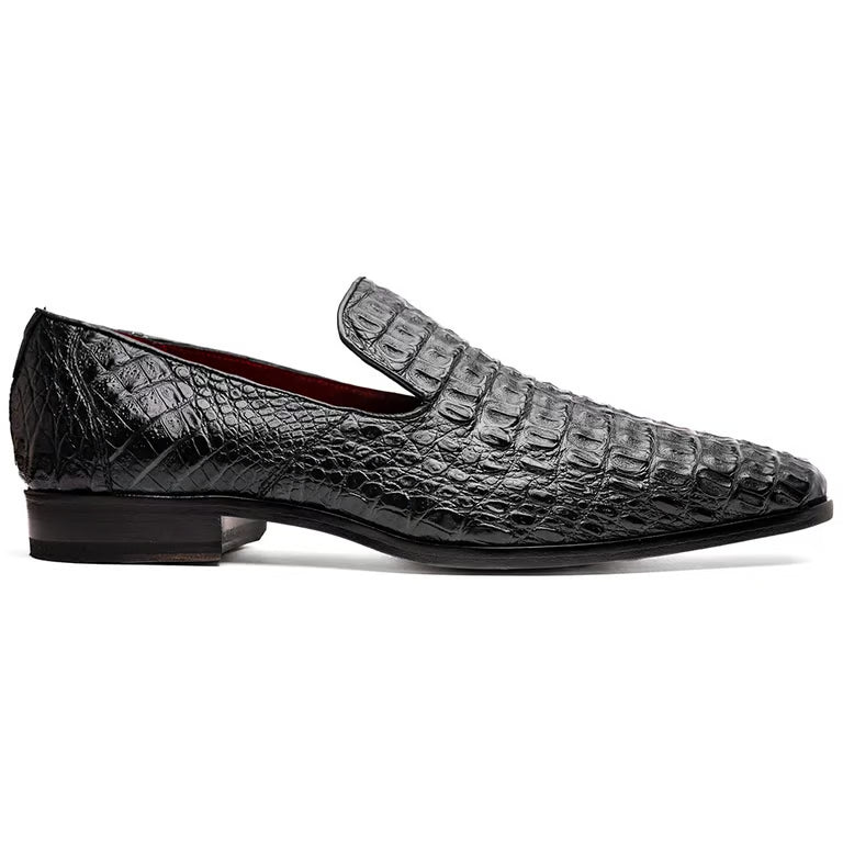 Marco Di Milano Trento Black Genuine Caiman Crocodile Slip-On - view 3