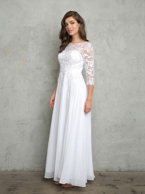 Eva USA 5258 Long A-Line Mother of the Bride Formal Dress