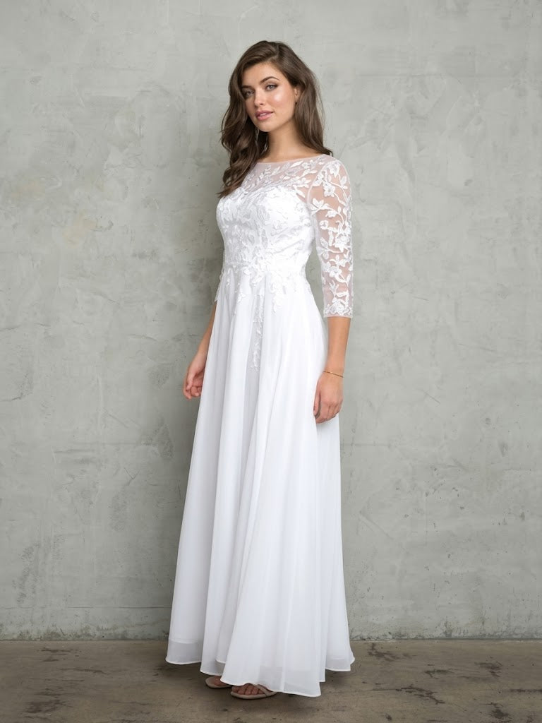 Eva USA 5258 Long A-Line Mother of the Bride Formal Dress