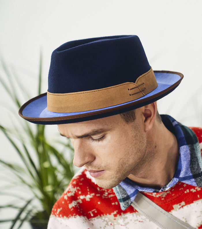 WENTWORTH FEDORA Wool Felt Pinch Front Hat