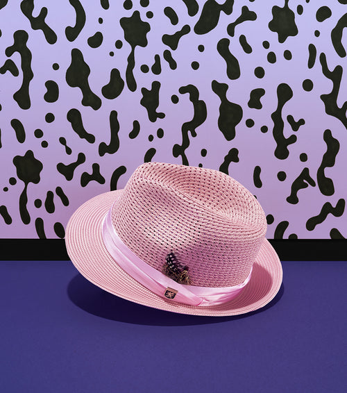 DUBLIN FEDORA Poly Braided Pinch Front Hat
