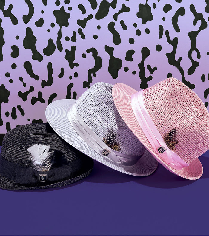 DUBLIN FEDORA Poly Braided Pinch Front Hat
